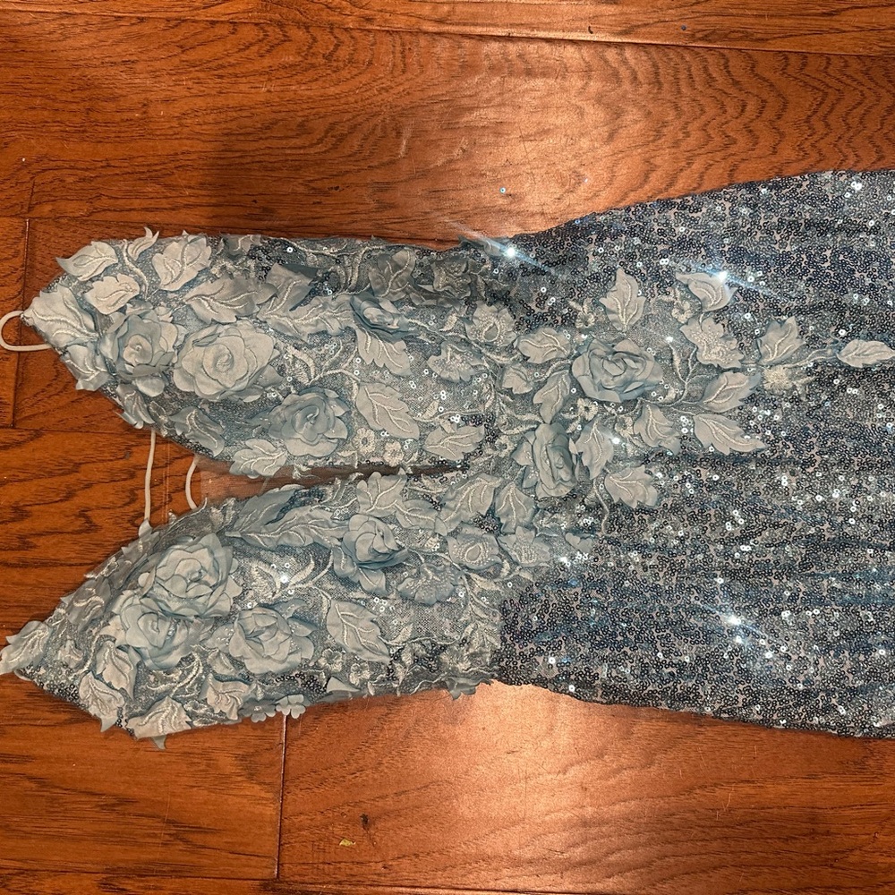 Blue prom dress